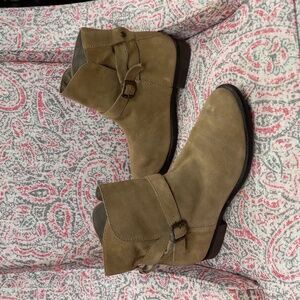 Sam Edelman Sand Colored, Buckle  Ankle Boots
